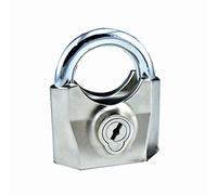 Alloy Steel Alarm Key Padlock,Rust-Proof and Cut-Proof,Used for Warehouse Garage Fence Lock,3 Keys,71x101mm(Onecolor)