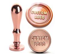 Alloy Wax Seal Handle Replacement Stamp Handle, Elegant Craftsmanship, Shiny & Substantial for Letter Sealing & DIY Sello hecho a mano(Red)