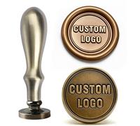Alloy Wax Seal Handle Replacement Stamp Handle, Elegant Craftsmanship, Shiny & Substantial for Letter Sealing & DIY Sello hecho a mano(Brass)