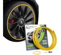 AlloyGator Protector de Llantas Amarillo - Evita Arañazos y Rozaduras con Bordillos | para Llantas de hasta 19” | Compatible con Todos los Coches | Sin Adhesivo | 15 Colores Disponibles