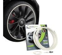 AlloyGator Protector de Llantas Blanco - Evita Arañazos y Rozaduras con Bordillos | para Llantas de hasta 19” | Compatible con Todos los Coches | Sin Adhesivo | 15 Colores Disponibles