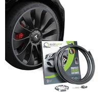 AlloyGator Protector de Llantas Gris - Evita Arañazos y Rozaduras con Bordillos | para Llantas de hasta 19” | Compatible con Todos los Coches | Sin Adhesivo | 15 Colores Disponibles