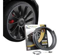 AlloyGator Protector de Llantas Gris - Evita Arañazos y Rozaduras con Bordillos | para Llantas de hasta 24” | Compatible con Todos los Coches | Sin Adhesivo | 15 Colores Disponibles