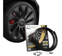 AlloyGator Protector de Llantas Negro - Evita Arañazos y Rozaduras con Bordillos | para Llantas de hasta 24” | Compatible con Todos los Coches | Sin Adhesivo | 15 Colores Disponibles