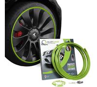 AlloyGator Protector de Llantas Verde - Evita Arañazos y Rozaduras con Bordillos | para Llantas de hasta 19” | Compatible con Todos los Coches | Sin Adhesivo | 15 Colores Disponibles