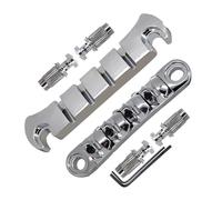 Alloys Tune O-Matic - Puente de repuesto para guitarra eléctrica, 4 cuerdas, accesorios para guitarra, sillines de rodillo, puente, puente