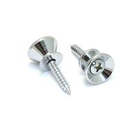 Allparts® »AP-0670-010 GOTOH STRAP BUTTONS» - Botones para correa (2 unidades, acabado cromado)