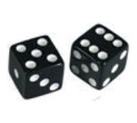 'AllParts PK 3250 - 023 "Dice/Dados botón y pequeñas piezas de repuesto para guitarra eléctrica Negro