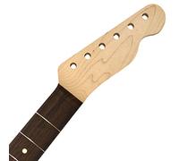 Allparts® »TRO-FAT REPLACEMENT NECK FOR TELECASTER®« Mástil para guitarra eléctrica estilo Tele® - No tratado - 21 Medium Trastes - Maple/Rosewood