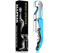 Allpeak Sacacorchos Abridor de Vino y Cerveza - 3 en 1 Abridor de Botellas, Azul