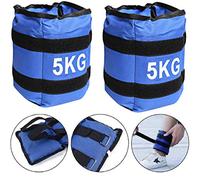 ALLPER Pack de 2 Pesas de 5 Kilos. para Tobillos y/o muñecas, TAMAÑO: 40 x 16. para Correr, Gimnasio, Footing. Correas Ajustables, Transpirable. Máxima Comodidad.