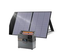 ALLPOWERS Estación de Energía Portátil S300, 288Wh Generador Solar, Salida CA 230V/300W (Pico 600W), Carga Rápida 1.5H,Batería Externa para Camping, Emergencias y Uso Doméstico (S300 PLUS+027(100W))