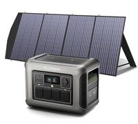 ALLPOWERS Generador solar R1500, batería LiFePO4 de 1152 WH, 4 estaciones de energía portátiles de salida de CA de 1800 W con 1 paneles solares de 200 W para jardín, viajes, camping, RV, emergencia
