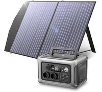 ALLPOWERS Generador solar R600, batería LiFePO4 de 299 WH, 2 x 600 W (pico 1200 W) Estación de energía portátil de salida de CA con panel solar de 100 W, jardín, viajes, camping, RV de emergencia