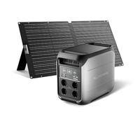 ALLPOWERS P1800 central eléctrica de 1024Wh con paneles solares SE100 100W | 4 tomas AC de 1800W, 2 tomas PD de 100W para carga rápida, apto para camping, RV, emergencia