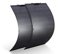 ALLPOWERS-panel Solar Flexible, cargador Solar portátil de 100W/200W, célula fotovoltaica negra con IP68 para balcón y campamento 2X100W