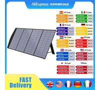 ALLPOWERS Panel solar plegable de 18 V, cargador solar móvil de 60/100/140/200 W para fuente de alimentación, computadora portátil, generador solar, pesca 140W