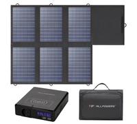 ALLPOWERS-Powerbank Solar, estación de energía portátil de 41600mAh y 200W con panel Solar de 60W, CC, USB, salida de USB-C para portátil de Camping y Iphone Negro