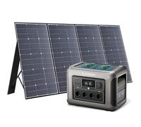 ALLPOWERS R1500 Central eléctrica portátil con panel solar de 400 W, batería LiFePO4 de 1152 Wh, con generador solar de salida de CA de 1800 W para jardín, viajes, camping, RV, emergencia