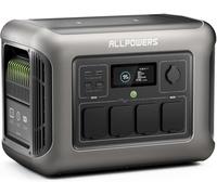 ALLPOWERS R1500 Estación de energía portátil 1152 Wh batería 1800W (pico 3000W) LiFePO4 Generador Eléctrico Portátil CA salida Emergencia móvil para jardín, fiesta, viajes, camping, autocaravana