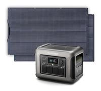 ALLPOWERS R1500 Generador solar con 2 paneles solares SF200 de 200 W, batería LiFePO4 de 1152 Wh con estación de energía portátil de CA de 1800 W para jardín, viajes, camping, RV