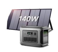 ALLPOWERS R1500 LITE Estación de Energía Solar con UPS <15ms, 1600W/1056Wh, Carga Rápida MPPT 650W, Para Emergencias Hogar y Exteriores (R1500 LITE+SP029-140W)
