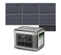 ALLPOWERS R2500 Generador Solar, 2500W Batería LiFePO4 ampliable con SAI, 4 Salidas AC 2500W(4000W Pico) Carga 0-100% en 1H,Para Camping Hogar Emergencias y Autocaravanas (R2500+SP039(600W))