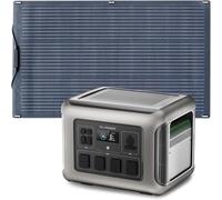 ALLPOWERS R2500 V2 Generador Solar Portátil 2500W/1920Wh,Batería Solar Portátil LiFePo4 con 4 * 2500W Salidas AC,SAI<15ms,MPPT 1000W max,Incluye Panel Solar 100W,para Hogar Emergencias Exteriores