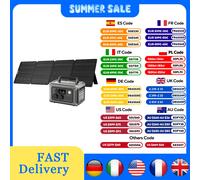 ALLPOWERS Estación de energía portátil R600, 299Wh 600W LiFePO4, panel solar 100W, Negro