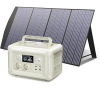 AllPowers R600 299Wh LiFePO4 Solar Battery Generator, 2x 600W (Peak 1200W) Portable AC Output Power Station with 200W Solar Panel, Garden, Travels, Camping, RV Emergency.