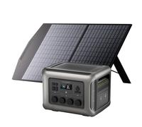 ALLPOWERS R600 Estación de energía portátil batería LFP de 299Wh 2 x 600W (pico 1200W) generador solar portátil de salida de CA con panel solar de 100 W, jardín, viajes, camping, RV de emergencia