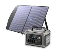 ALLPOWERS R600 Estación de Energía Portátil,Batería LiFePO4 de 299 Wh,Generador Solar de Salida de CA de 2 * 600 W (Pico1200 W),Carga Rápida de 1 Hora,Camping,RV,Emergencia (R600+027-100W)