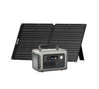 ALLPOWERS R600 Estación de Energía Portátil,Batería LiFePO4 de 299 Wh,Generador Solar de Salida de CA de 2 * 600 W (Pico1200 W),Carga Rápida de 1 Hora,Camping,RV,Emergencia (R600+SE100-100W)