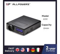 ALLPOWERS Solar Powerbank 154Wh 41600mAh Cargador de batería externo Powerstation 200W Generador portátil Energía de respaldo de emergencia 220V EU Version