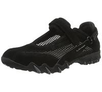 Allrounder by Mephisto Niro, Zapatillas de Deporte Exterior Mujer, Negro (Negro/Negro Coresuede N 84 / O. Malla 84), 41.5 EU