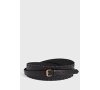AllSaints Alcor Belt Black/matt Black Talla: S-M | Cinturones Outlet | Mujer | Negro