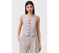 AllSaints Aleida Tri Waistcoat Greige Brown Talla: 12 | Chaquetas Outlet | Mujer | Marrón