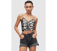 AllSaints Alexia Ines Top White Mono Talla: 4 | Camisetas de Tirantes Outlet | Mujer | Blanco