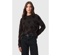 AllSaints Amora Jumper Oxblood Red/black Talla: L | Sudaderas con Capucha Outlet | Mujer | Rojo