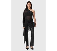 AllSaints Anaya Asym Top Black Talla: 4 | Blusas Outlet | Mujer | Negro