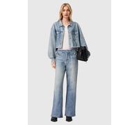 AllSaints Anders Terry Shacket Illusion Indigo Talla: 10 | Cazadoras Cropped Outlet | Mujer | Azul