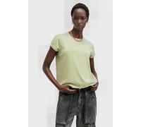 AllSaints Anna Tee Earth Green Talla: XS | Camisetas de Seda Outlet | Mujer | Verde