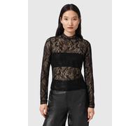 AllSaints Aria Lace Top Black Talla: 10 | Blusas Outlet | Mujer | Negro