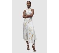 AllSaints Arieta Paola Dress Stone White Talla: 16 | Vestidos Midi Outlet | Mujer | Blanco