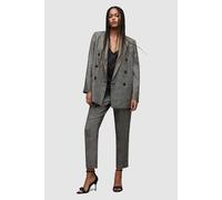 AllSaints Astrid Sparkle Blazer Grey Check Talla: 6 | Blazers Outlet | Mujer | Gris