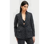 AllSaints Aurora Blazer Leppo Grey/black Talla: 6 | Blazers Outlet | Mujer | Gris