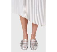 AllSaints Aurora Metallic Shoe Silver Talla: 38 | Bailarinas Outlet | Mujer | Gris