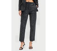 AllSaints Aurora Trouser Leppo Grey/black Talla: 10 | Pantalones Rectos Outlet | Mujer | Gris