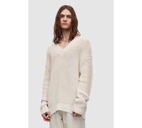 AllSaints Bayler V-neck Putty White Talla: XL | Jerséis Outlet | Hombre | Blanco