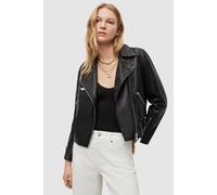 AllSaints Benyon Biker Black Talla: 6 | Chaquetas de Cuero Outlet | Mujer | Negro